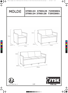 Посібник JYSK Molde (65x113) Диван