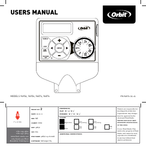 Manual Orbit 96874 Easy Dial 4 Water Computer