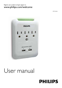 Manual Philips SPP3038A Surge Protector