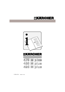 Manuale Kärcher K 475 M Plus Idropulitrice