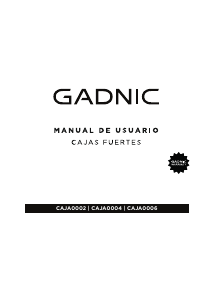 Manual de uso Gadnic CAJA0006 Caja fuerte