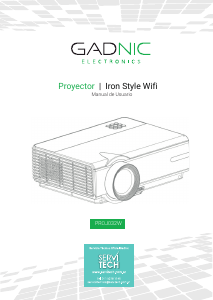 Manual de uso Gadnic PROJ032W Proyector