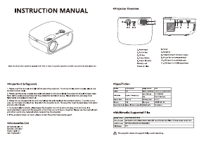 Manual Gadnic PROJ0041 Projector
