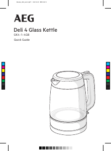 Manual AEG GK4-1-4GB Deli 4 Kettle