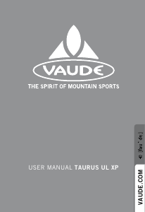 Manual de uso Vaude Taurus SUL XP 2P Carpa de campaña