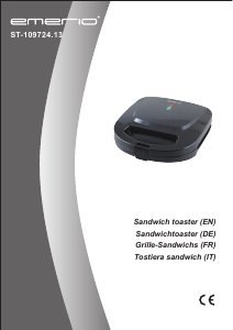 Bedienungsanleitung Emerio ST-109724.13 Kontaktgrill