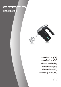 Handleiding Emerio HM-126681.1 Handmixer