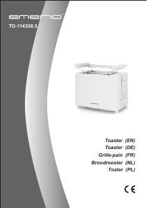 Manual Emerio TO-114308.5 Toaster