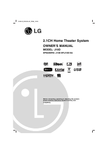 Handleiding LG J10D-X Home cinema set