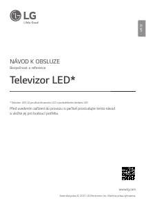 Manuál LG 75UP77003LB LED televize