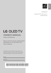 Manual LG OLED55C22LB OLED Television