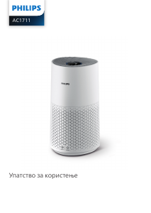 Прирачник Philips AC1711 Пречистувач на воздух