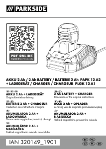 Instrukcja Parkside IAN 320149 Ładowarka akumulatorów