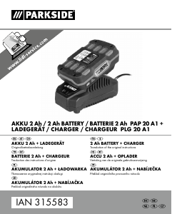 Mode d’emploi Parkside IAN 315583 Chargeur de batterie