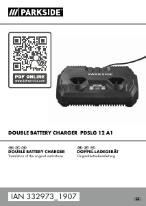 Manual Parkside IAN 332973 Battery Charger