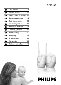 Käyttöohje Philips SCD463 Vauvamonitori