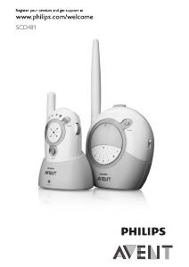 Priručnik Philips SCD481 Avent Monitor za novorođenčad