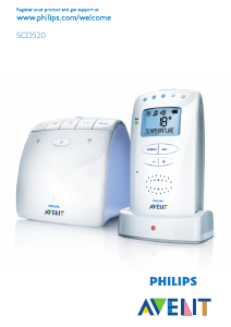 Руководство Philips SCD520 Avent Радионяня