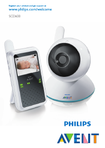 Kasutusjuhend Philips SCD600 Beebimonitor