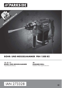 Manual Parkside IAN 273328 Demolition Hammer