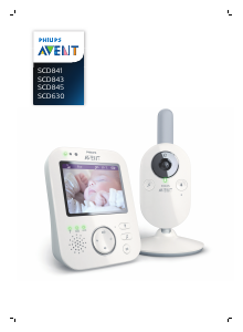 Посібник Philips SCD630 Avent Радіоняня