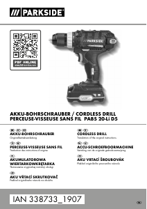 Manual Parkside IAN 338733 Drill-Driver