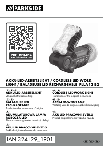 Bedienungsanleitung Parkside IAN 324129 Taschenlampe