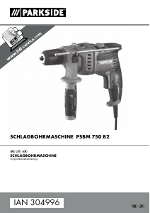 Bedienungsanleitung Parkside IAN 304996 Schlagbohrmaschine