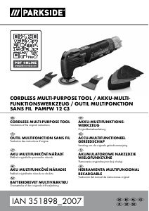 Manual Parkside IAN 351898 Multitool