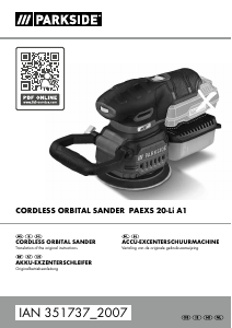 Manual Parkside IAN 351737 Orbital Sander