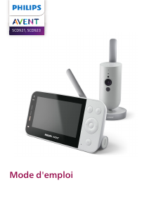 Mode d’emploi Philips SCD921 Avent Ecoute-bébé