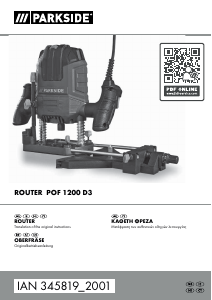 Manual Parkside IAN 345819 Plunge Router