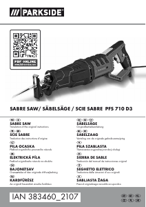 Mode d’emploi Parkside IAN 383460 Scie sabre