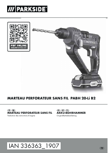 Mode d’emploi Parkside IAN 336363 Perforateur