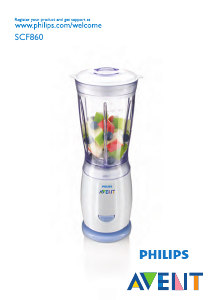 Руководство Philips SCF860 Avent Блендер