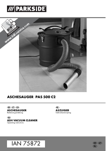 Manual Parkside IAN 75872 Vacuum Cleaner
