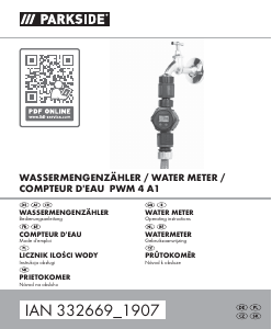 Manual Parkside IAN 332669 Water Computer