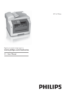 Manual Philips SFF6170DW LaserMFD Fax Machine