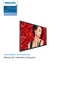 Mode d’emploi Philips 32BDL4510D Téléviseur LED