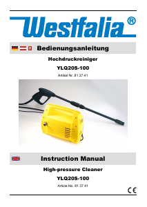 Manual Westfalia YLQ20S-100 Pressure Washer