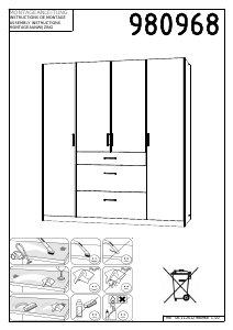 Hướng dẫn sử dụng Wehkamp Polar (199x180x58) Tủ quần áo