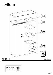 Manual de uso Wehkamp Space (200x116x50) Armario