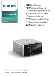 Handleiding Philips SCN450 Screeneo S4 Beamer