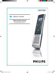 Manuál Philips SRM7500 Dálkový ovladač