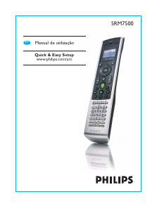 Manual Philips SRM7500 Comando remoto