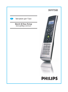 Manuale Philips SRM7500 Telecomando