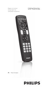 Mode d’emploi Philips SRP4004 Télécommande