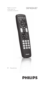 Manuale Philips SRP4004 Telecomando