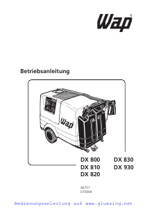 Bedienungsanleitung WAP DX 800 Hochdruckreiniger