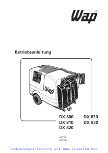 Bedienungsanleitung WAP DX 820 Hochdruckreiniger
